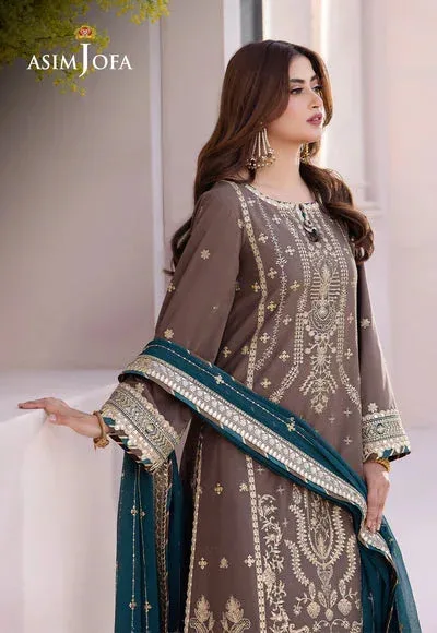 Asim Jofa Dhanak Rang Collection Black Organza – view 5 – Poshaq