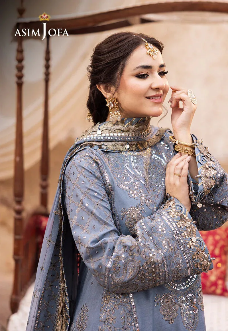 Asim Jofa Chikankari Eid24 Black Chiffon – view 5 – Poshaq