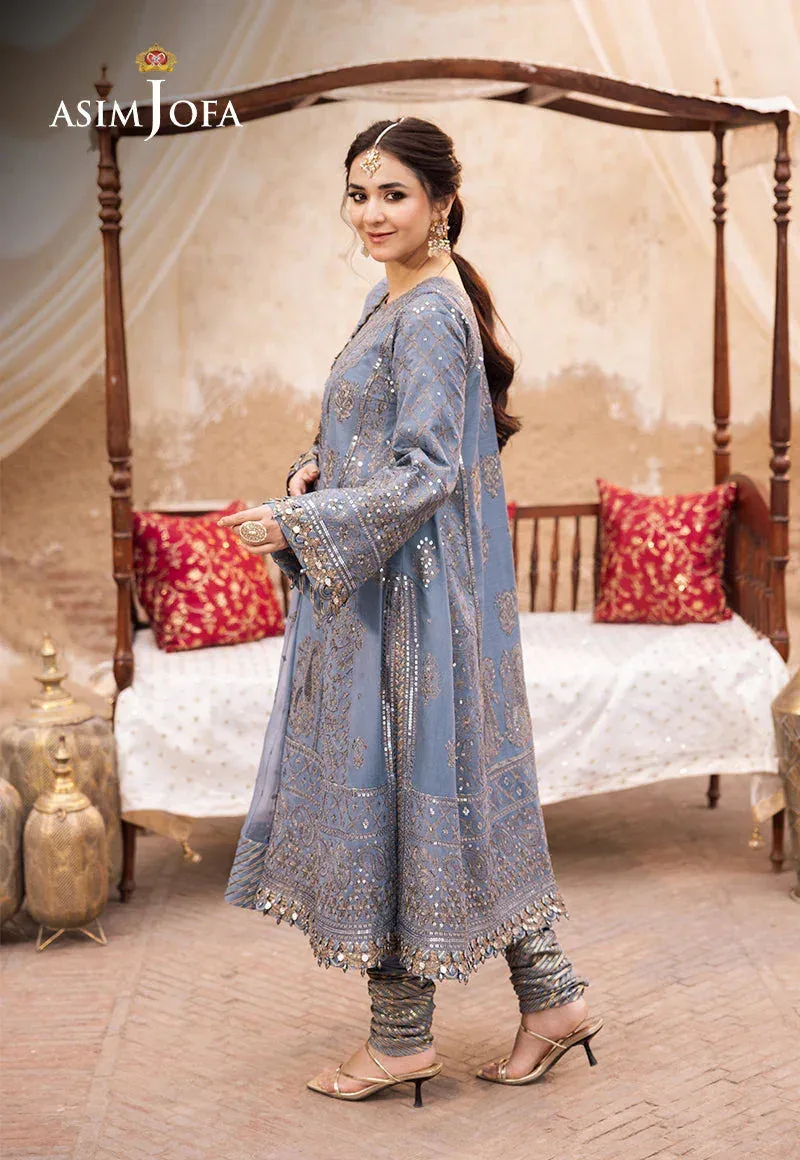 Asim Jofa Chikankari Eid24 Black Chiffon – view 6 – Poshaq