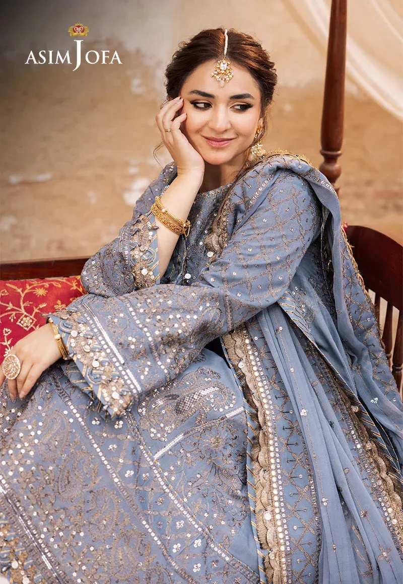 Asim Jofa Chikankari Eid24 Black Chiffon – view 7 – Poshaq
