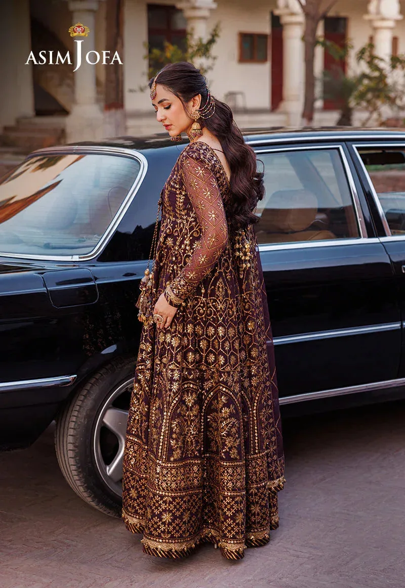 Asim Jofa Chikankari Eid24 Purple Chiffon – view 2 – Poshaq