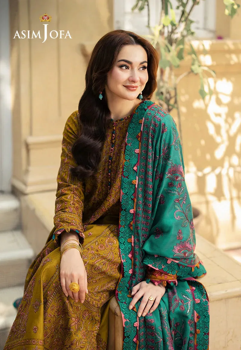 Asim Jofa Pashmina Shawl 24 Mustard – view 6 – Poshaq