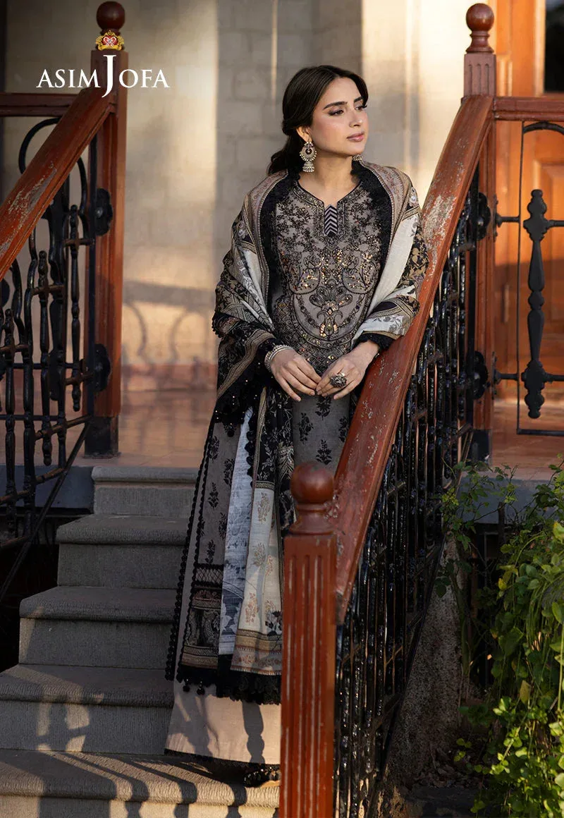 Asim Jofa Winter Collection 24 Grey Organza – view 3 – Poshaq