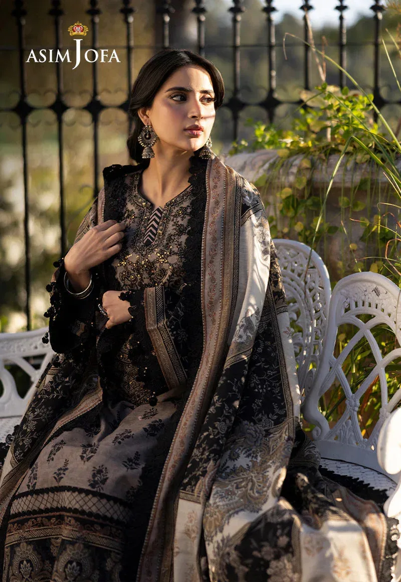Asim Jofa Winter Collection 24 Grey Organza – view 4 – Poshaq