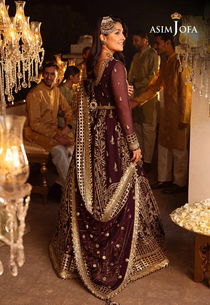 Asim Jofa Purple Chiffon – view 2 – Poshaq