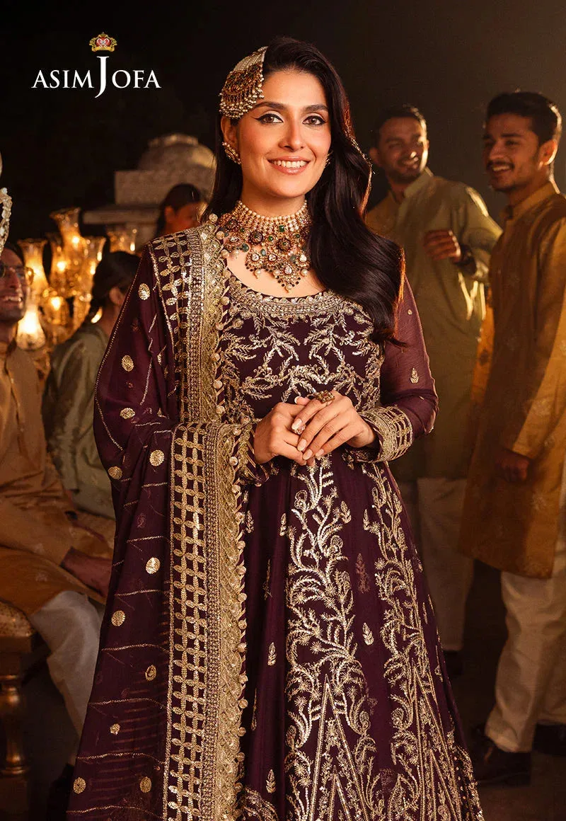 Asim Jofa Purple Chiffon – view 6 – Poshaq