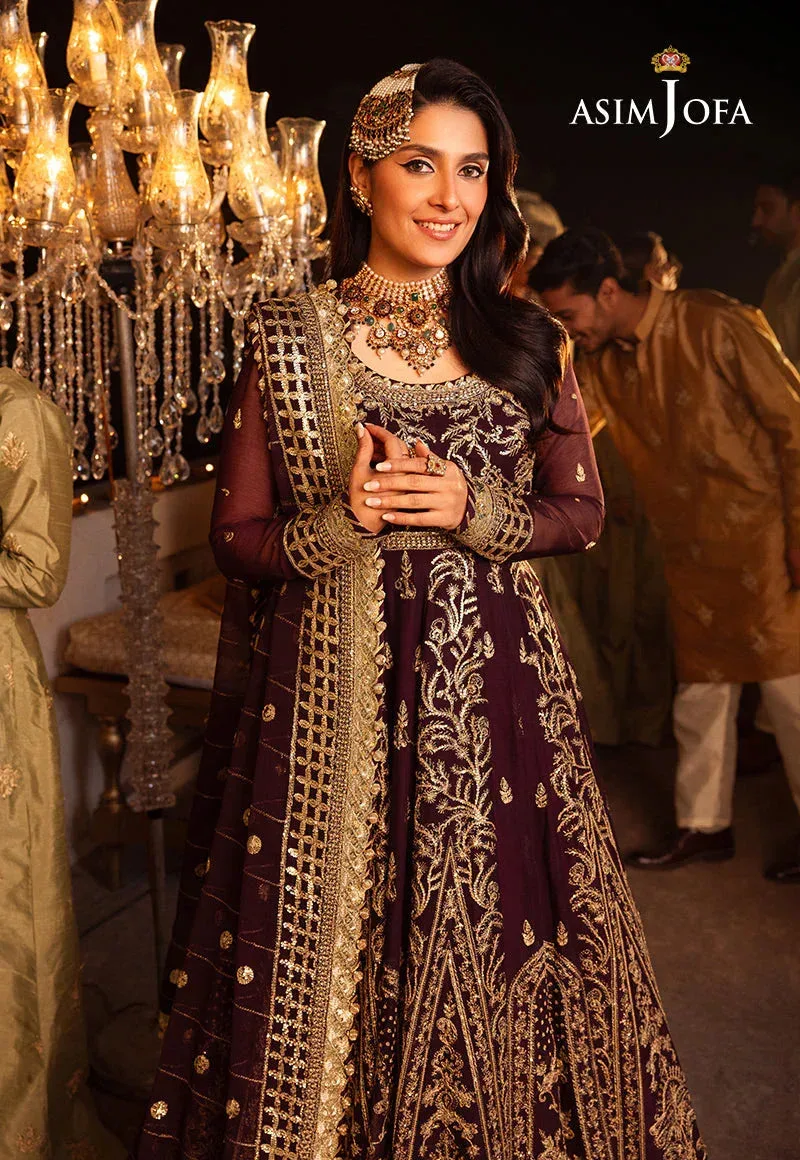 Asim Jofa Purple Chiffon – view 7 – Poshaq