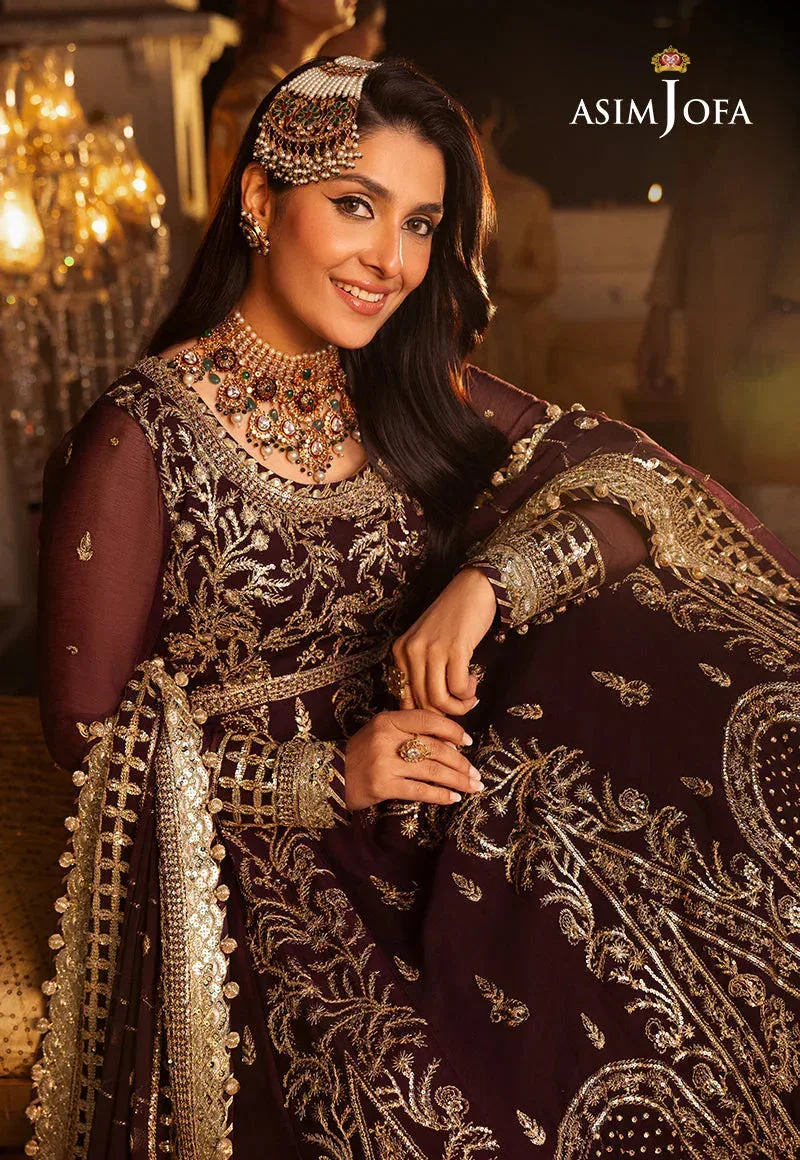 Asim Jofa Purple Chiffon – view 9 – Poshaq