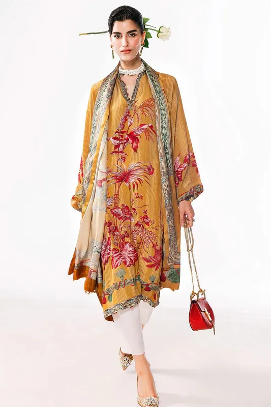 Elan Auree Pret Champagne Gold Silk – view 1 – Poshaq