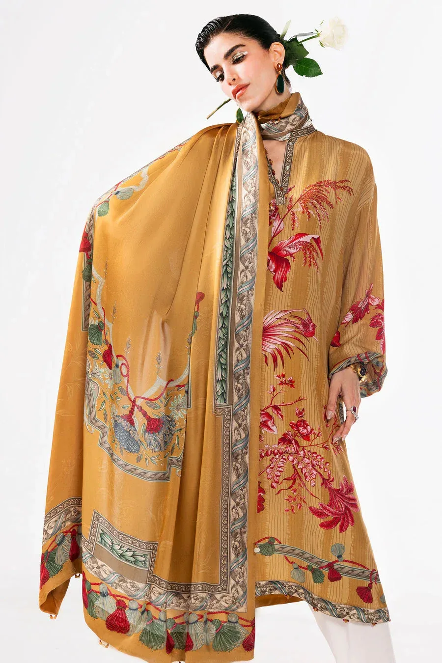 Elan Auree Pret Champagne Gold Silk – view 2 – Poshaq