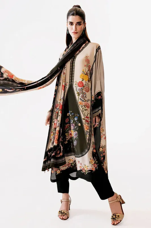 Elan Auree Pret Beige Silk – view 1 – Poshaq