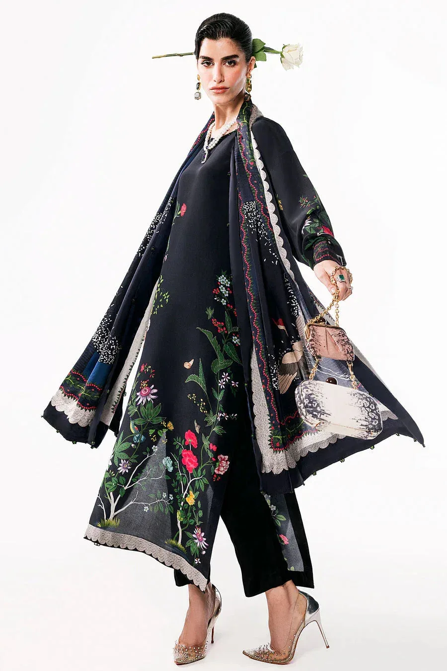Elan Auree Pret Black Silk – view 3 – Poshaq