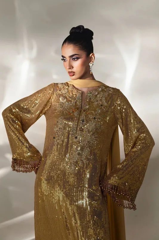 Elan Lueur Dor Rose gold Chiffon – view 1 – Poshaq
