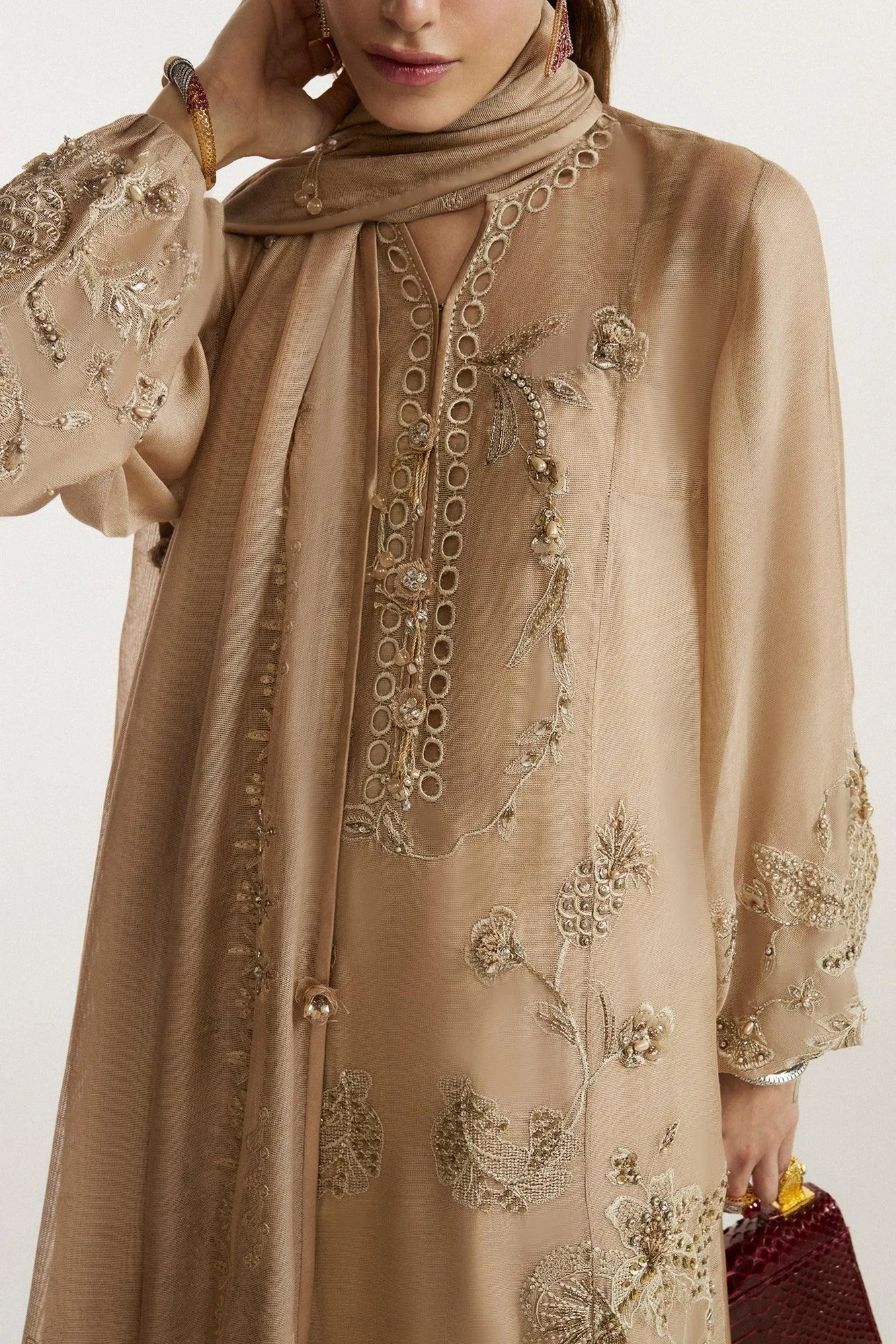Elan light brown Cotton – view 4 – Poshaq