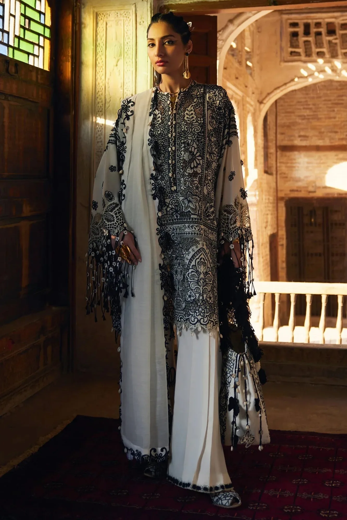 Elan Luxury Lawn 25 Black Cotton – view 1 – Poshaq