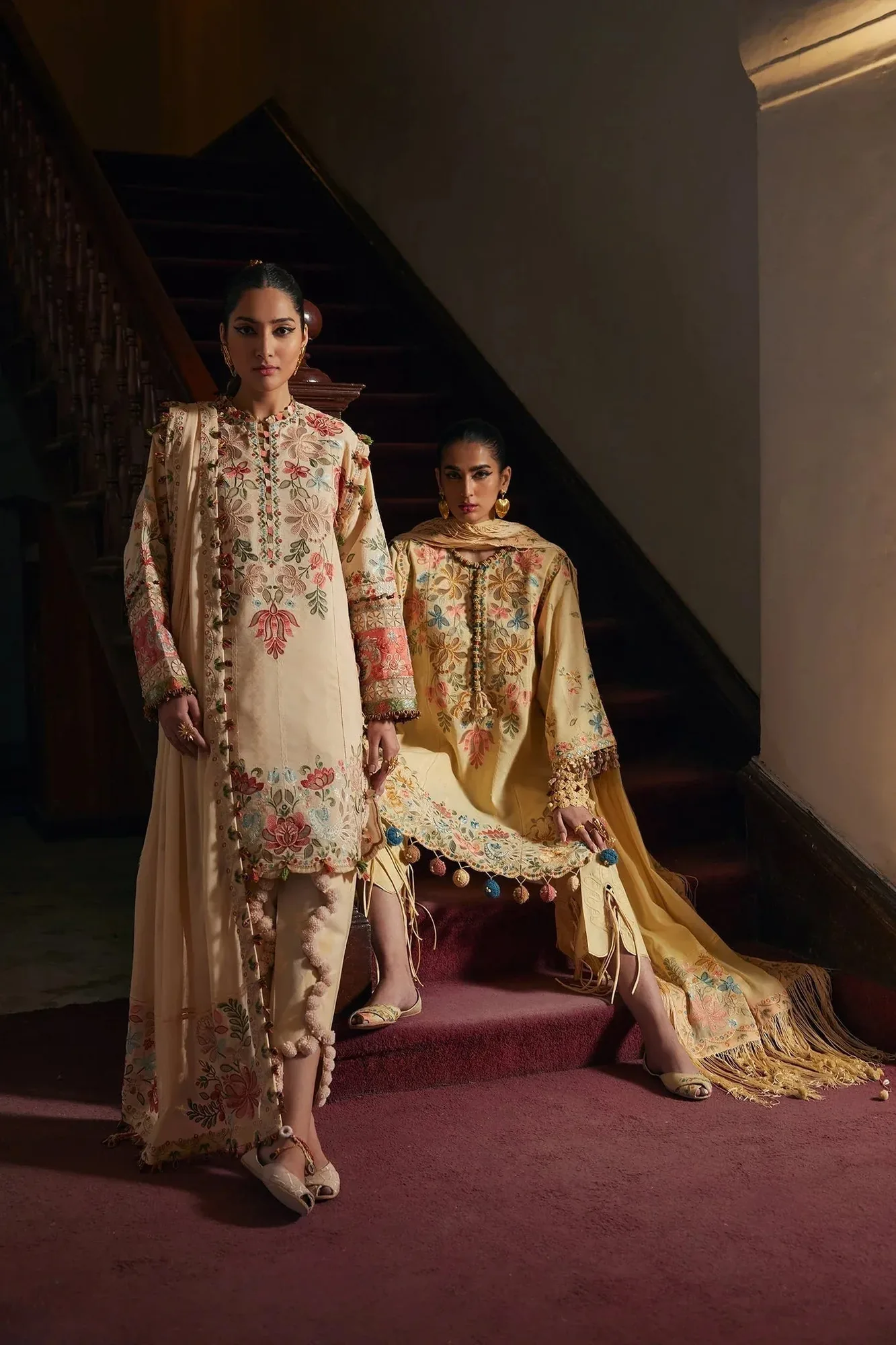 Elan Luxury Lawn 25 Yellow Lawn – view 6 – Poshaq