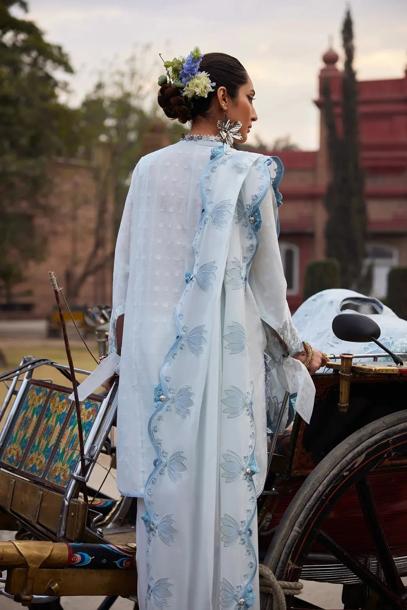 Elan Luxury Lawn 25 Blue Lawn – view 2 – Poshaq