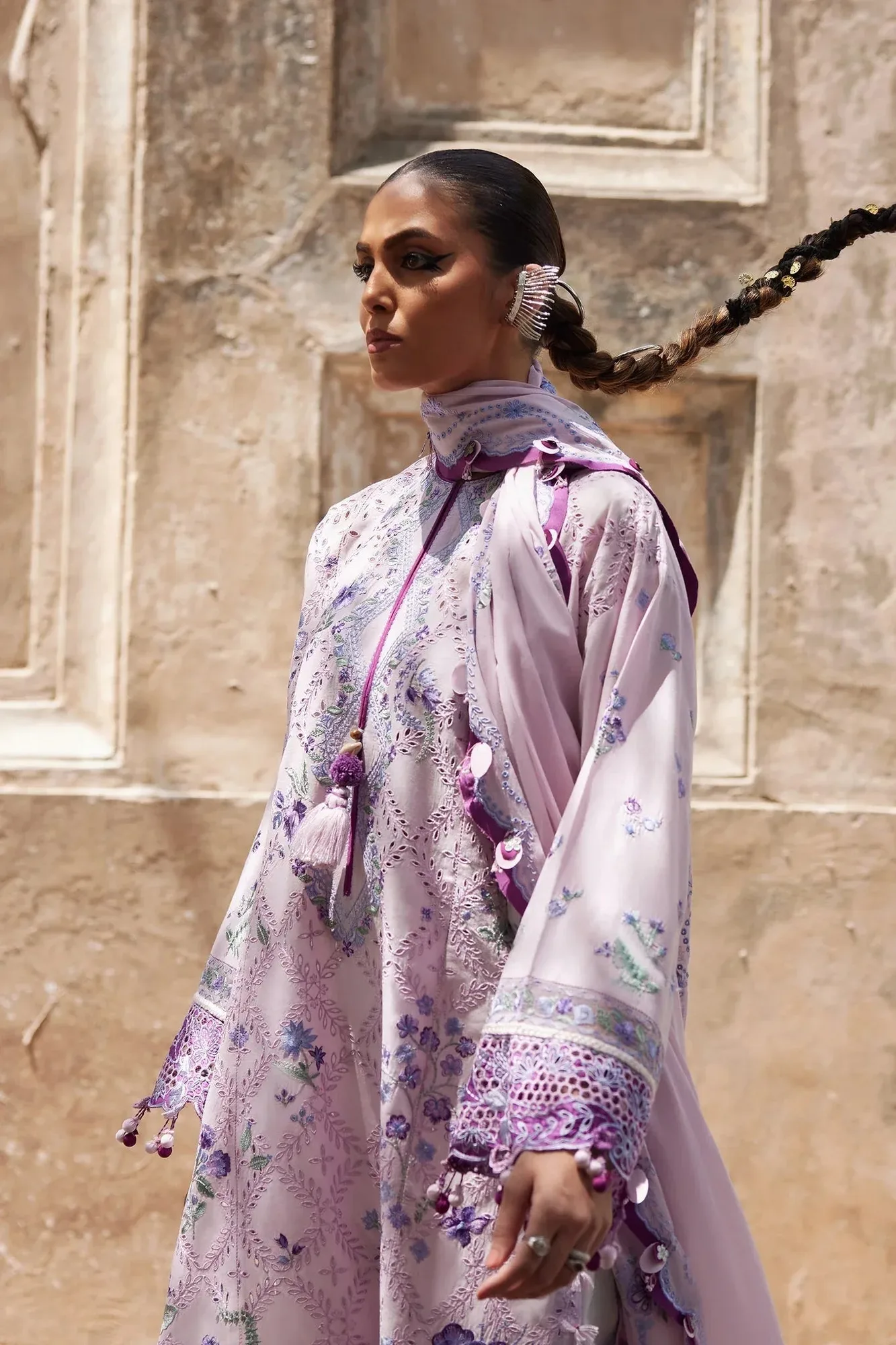 Elan Luxury Lawn 25 Lilac Lawn – view 5 – Poshaq