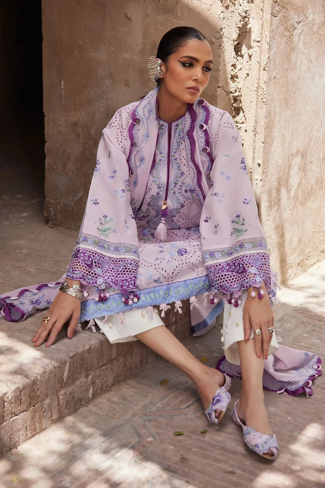 Elan Luxury Lawn 25 Lilac Lawn – view 6 – Poshaq