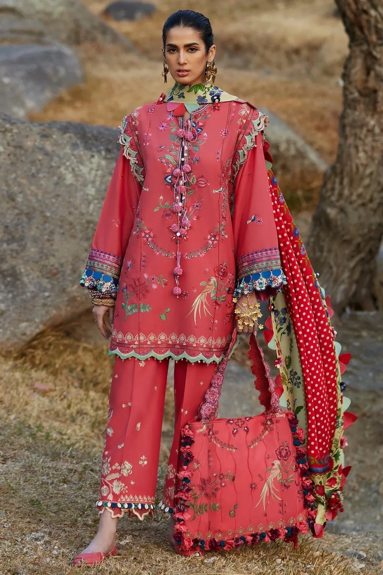 Elan Luxury Lawn 25 Melon Lawn – view 1 – Poshaq