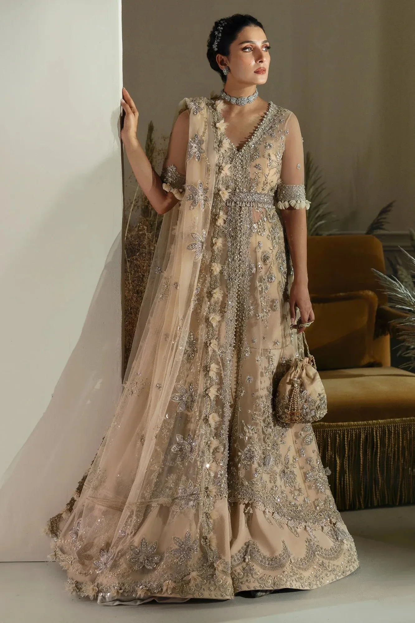 Elan Wedding Festive 24 Skin Net – view 1 – Poshaq