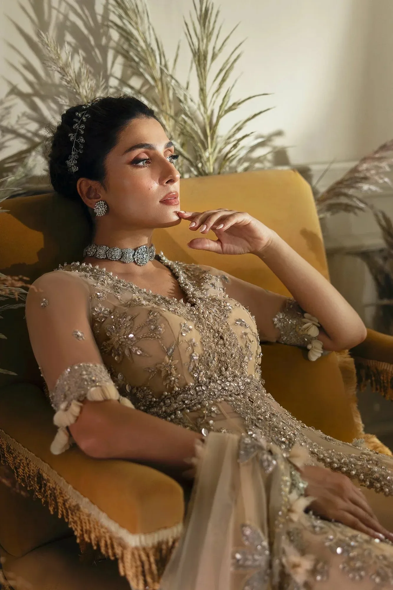 Elan Wedding Festive 24 Skin Net – view 4 – Poshaq
