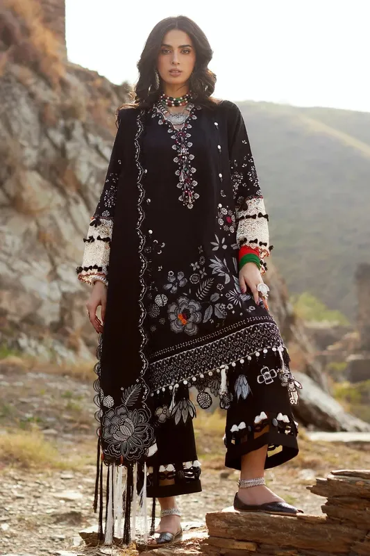 Elan Winter Collection 24 Black Jacquard – view 1 – Poshaq