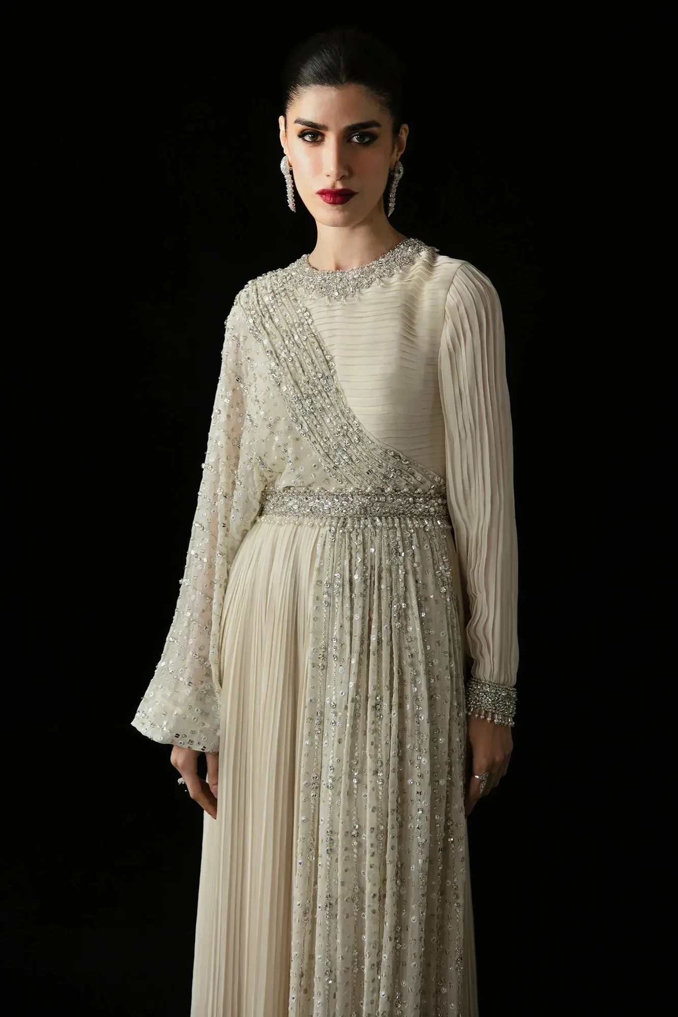 Elan Pret Crepusule Ivory Chiffon – view 2 – Poshaq