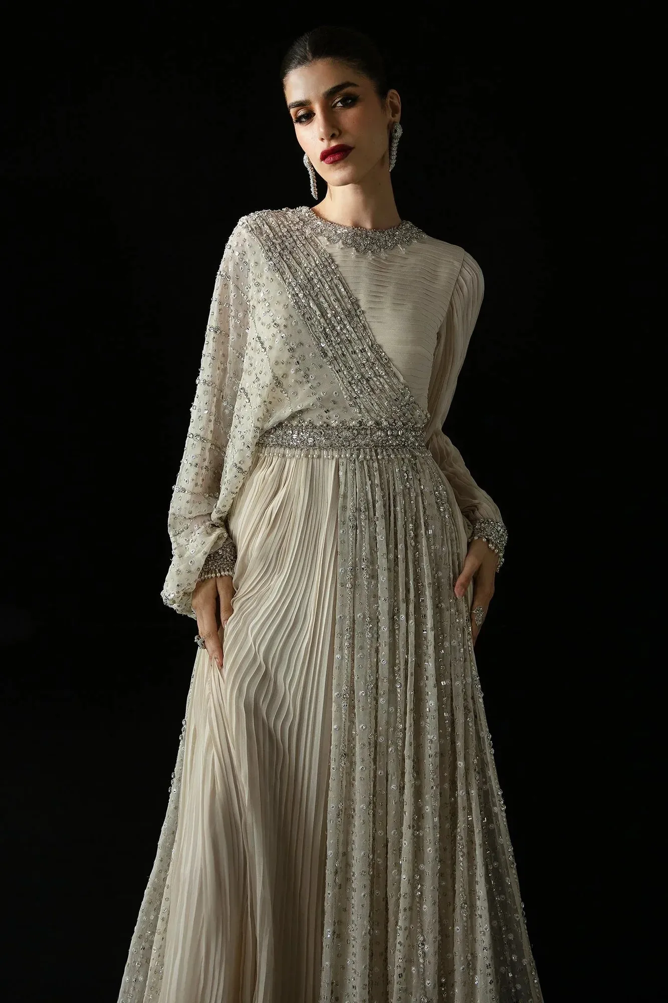 Elan Pret Crepusule Ivory Chiffon – view 3 – Poshaq