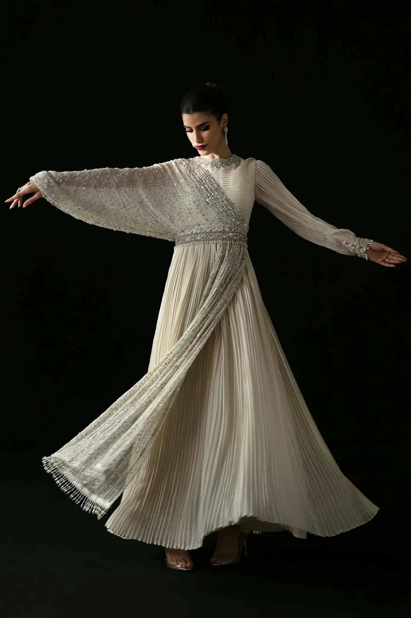 Elan Pret Crepusule Ivory Chiffon – view 5 – Poshaq