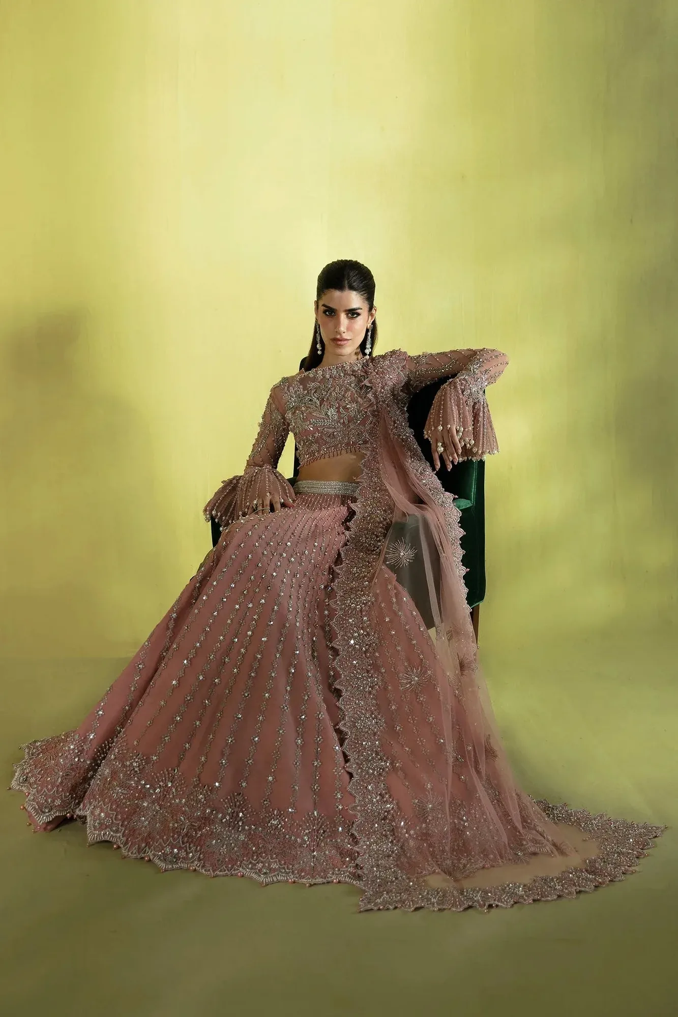 Elan Pret Crepusule Powder Pink Net – view 4 – Poshaq
