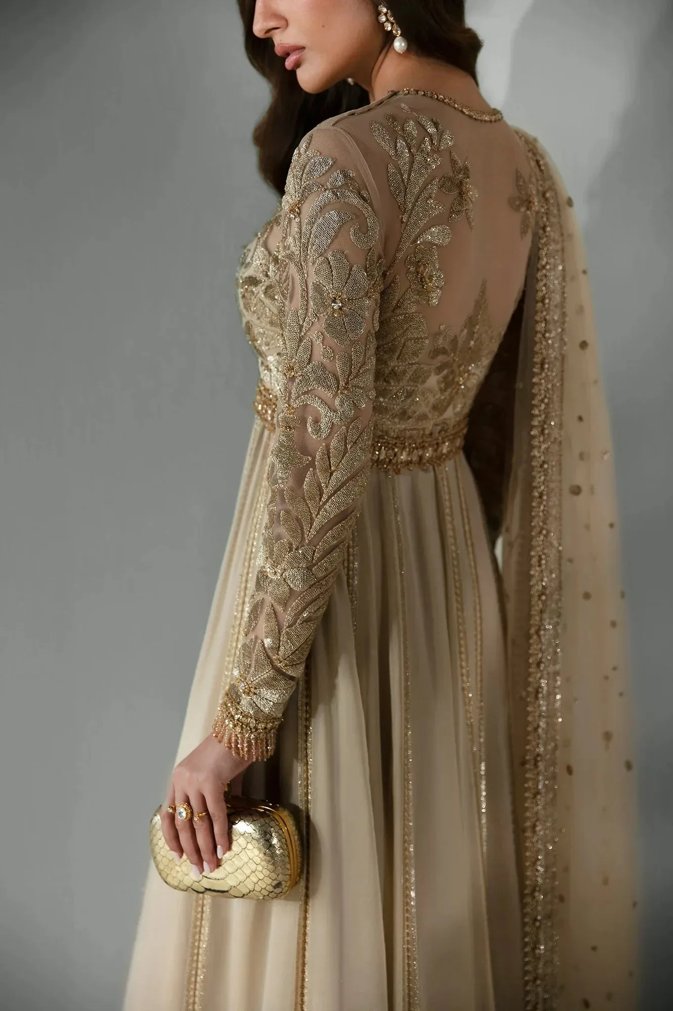 Elan Pret Crepusule Golden Chiffon – view 3 – Poshaq