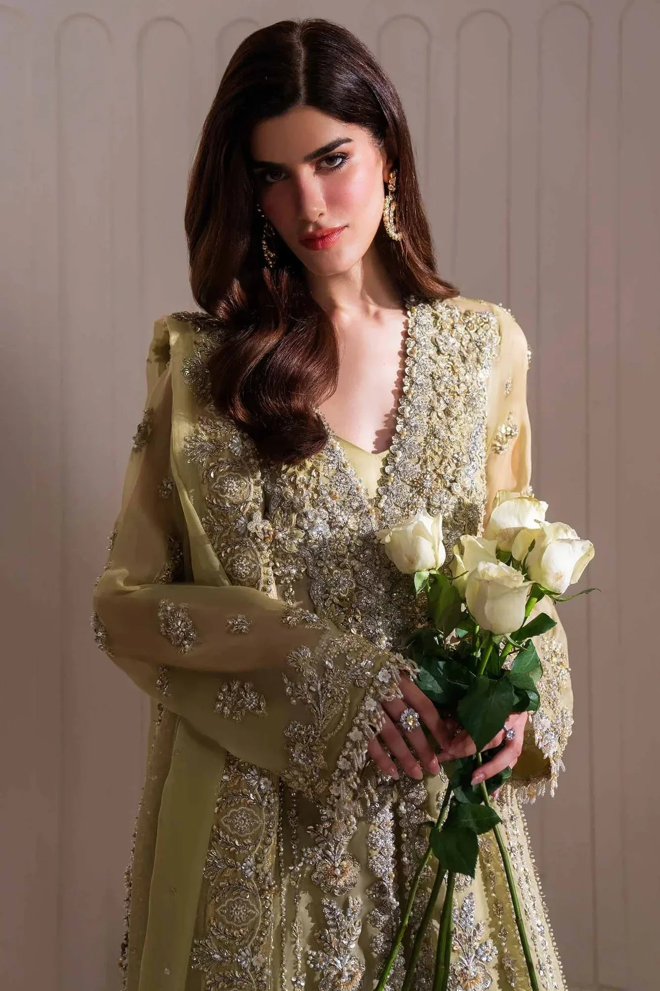 Elan Elitarie Wedding Formals Mint Green Raw Silk – view 6 – Poshaq