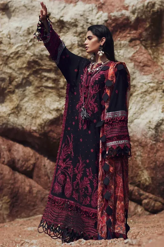 Elan Winter 23 Black Organza – view 1 – Poshaq