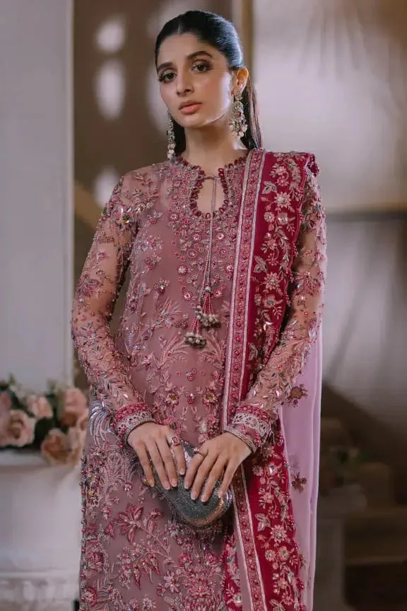 Elan Wedding Festive 23 Pink Raw Silk – view 7 – Poshaq
