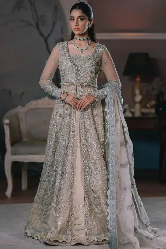 Elan Wedding Festive 23 Beige Raw Silk – view 1 – Poshaq