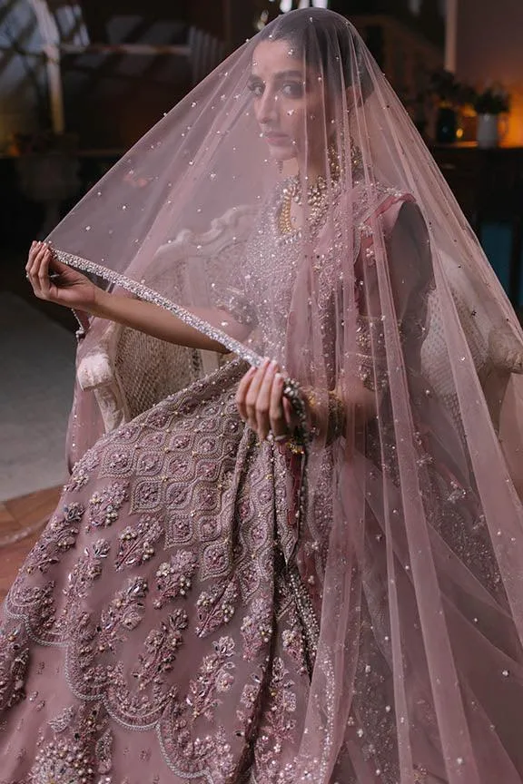 Elan Wedding Festive 23 Tea Pink Raw Silk – view 6 – Poshaq