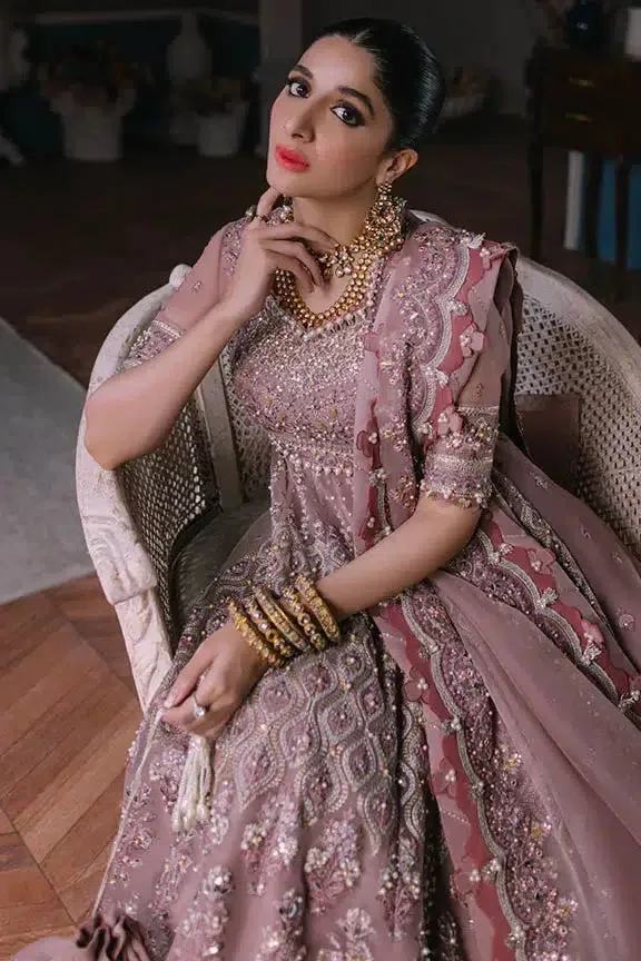 Elan Wedding Festive 23 Tea Pink Raw Silk – view 7 – Poshaq