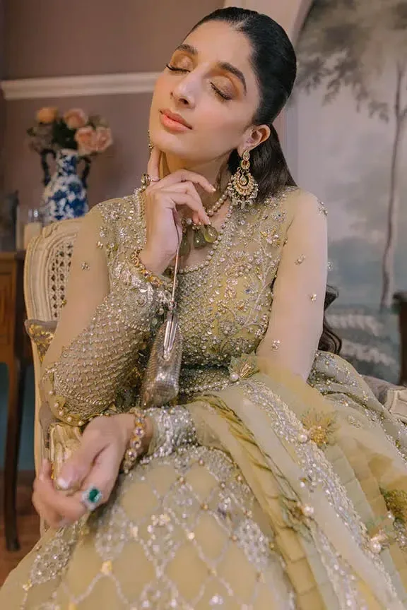 Elan Wedding Festive 23 Green Raw Silk – view 3 – Poshaq