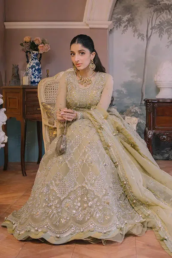Elan Wedding Festive 23 Green Raw Silk – view 6 – Poshaq