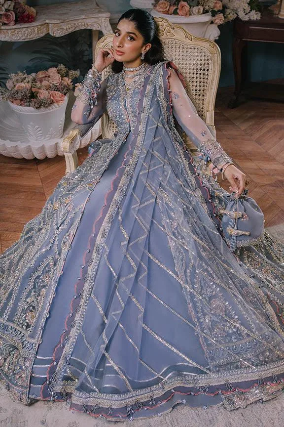 Elan Wedding Festive 23 Lavender Raw Silk – view 5 – Poshaq