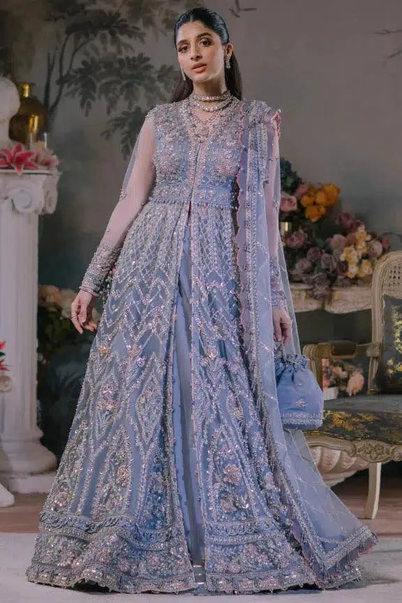 Elan Wedding Festive 23 Lavender Raw Silk – view 6 – Poshaq