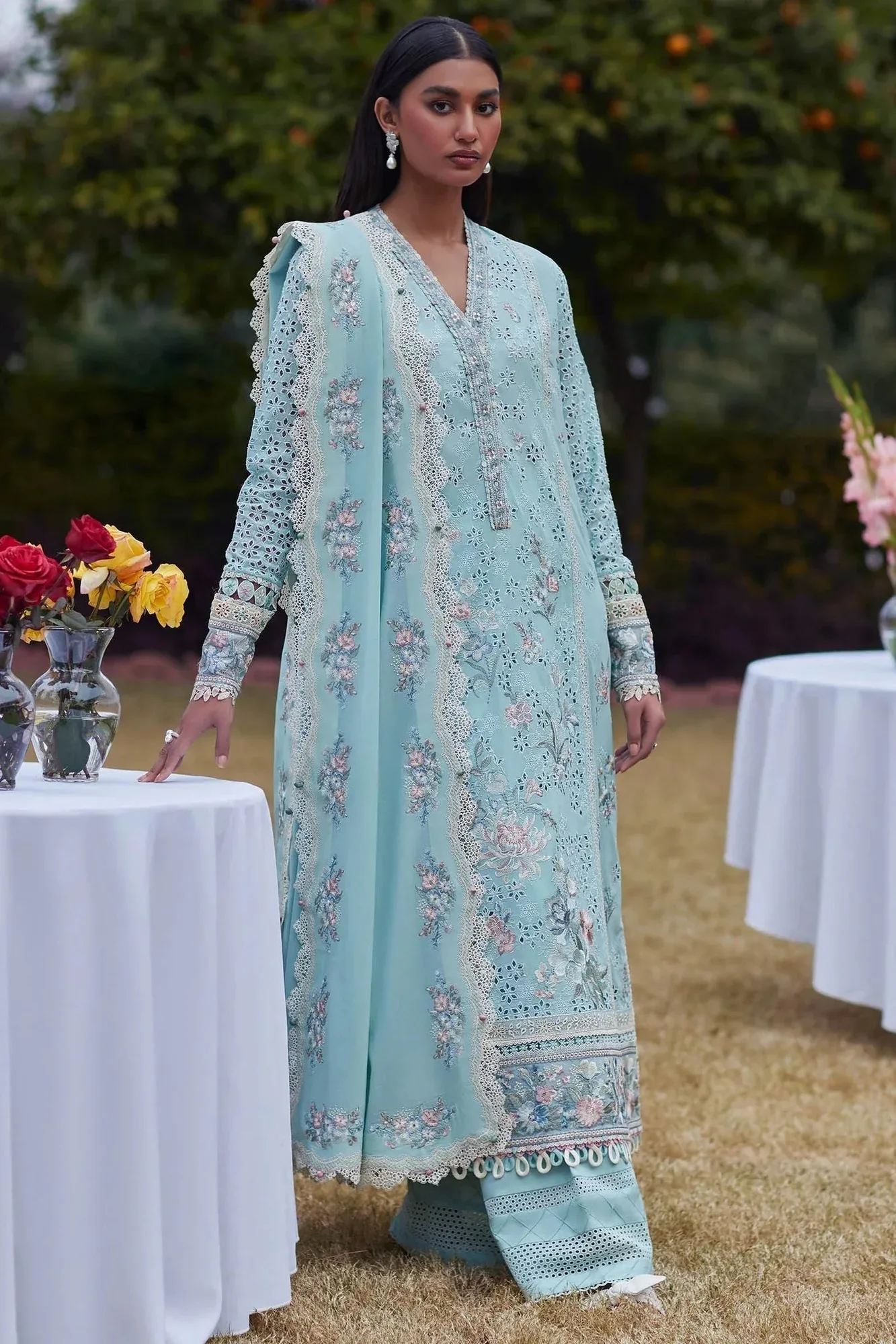 Elan Lawn24 Organza – view 5 – Poshaq