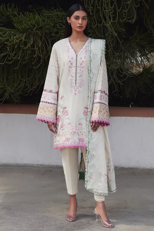 Elan Lawn24 White Cambric – view 1 – Poshaq