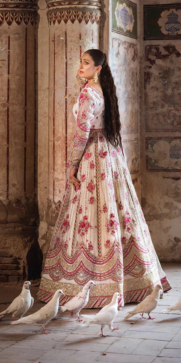 Erum Khan Jahan Wedding Formals Turquoise Raw Silk – view 2 – Poshaq
