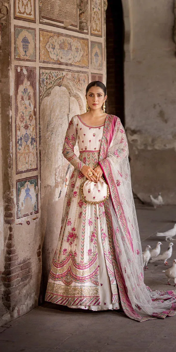 Erum Khan Jahan Wedding Formals Turquoise Raw Silk – view 5 – Poshaq