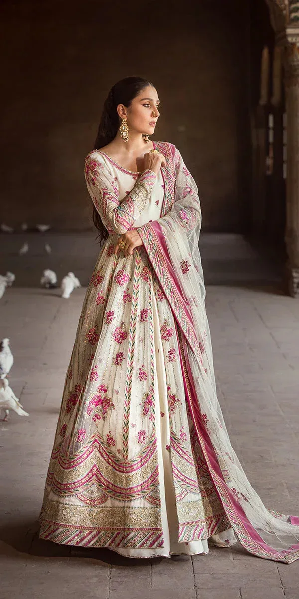 Erum Khan Jahan Wedding Formals Turquoise Raw Silk – view 6 – Poshaq