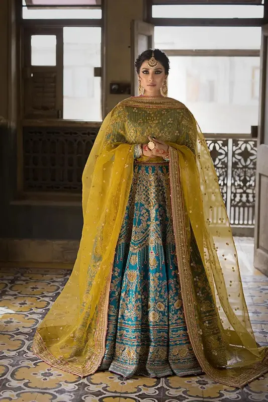 Erum Khan Jahan Wedding 23 Raw Silk – view 1 – Poshaq