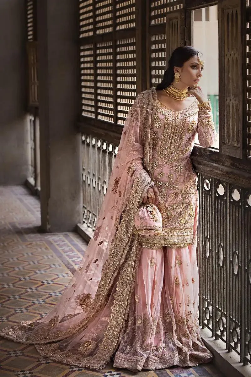 Erum Khan Jahan Wedding 23 Pink Cotton Silk – view 1 – Poshaq