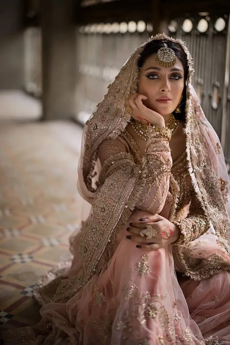 Erum Khan Jahan Wedding 23 Pink Cotton Silk – view 7 – Poshaq